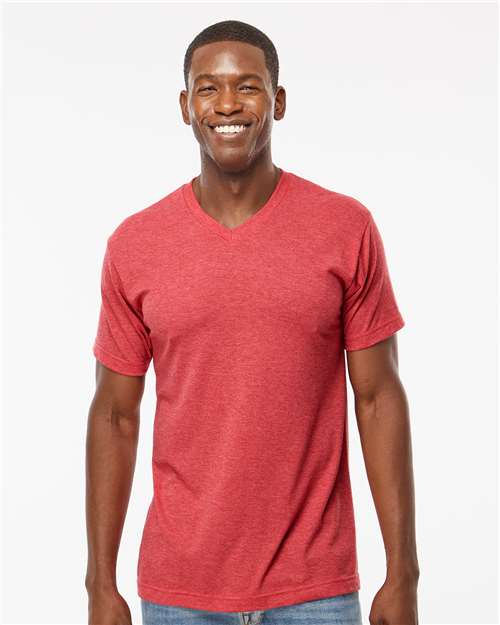 M&O - Deluxe Blend V-Neck T-Shirt - 3543