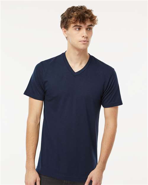 M&O - Deluxe Blend V-Neck T-Shirt - 3543