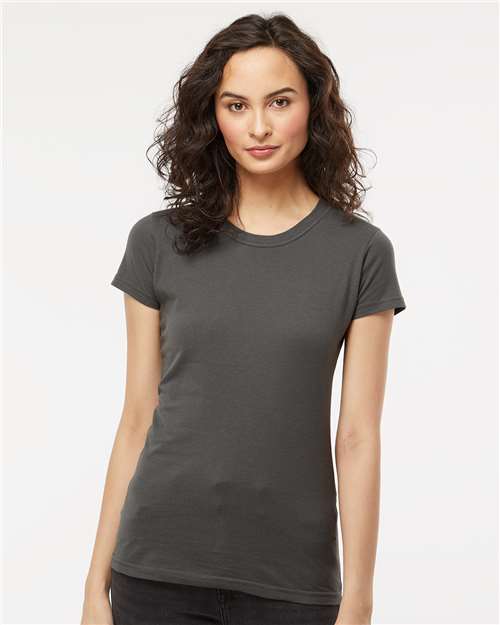 M&O - T-shirt en jersey fin pour femmes - 4513