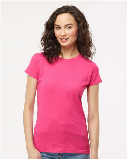 M&O - T-shirt en jersey fin pour femmes - 4513