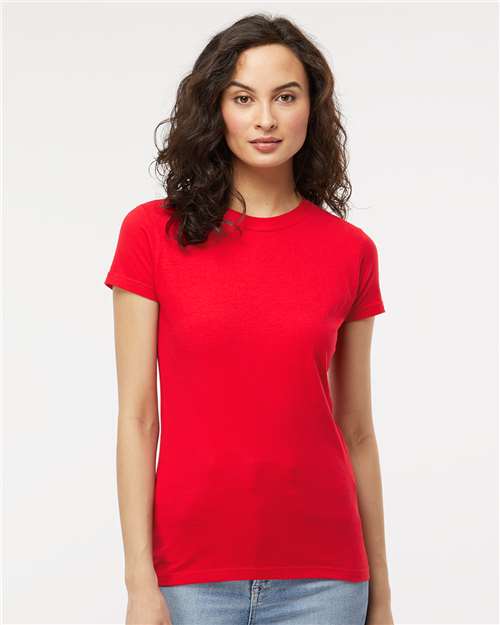 M&O - T-shirt en jersey fin pour femmes - 4513