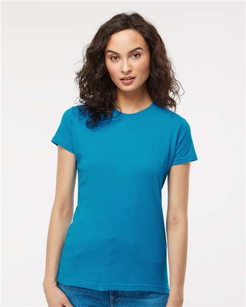 M&O - T-shirt en jersey fin pour femmes - 4513