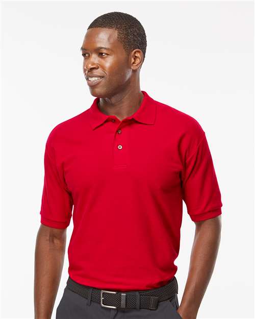 M&O - Polo piqué à M/C filé à l'anneau - 7002