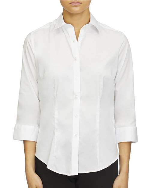 Van Heusen - Women's Three-Quarter Sleeve Twill Shirt - 18CV304