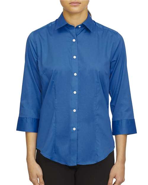 Van Heusen - Chemise en sergé à manches trois-quarts pour femme - 18CV304