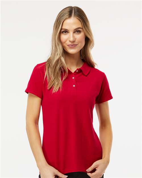 M&O - Polo soyeux à M/C pour femmes - 7007