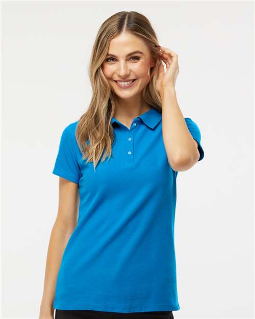 M&O - Polo soyeux à M/C pour femmes - 7007