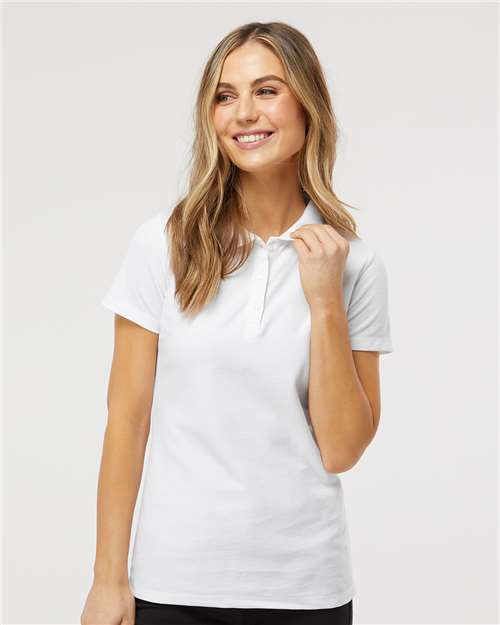 M&O - Polo soyeux à M/C pour femmes - 7007