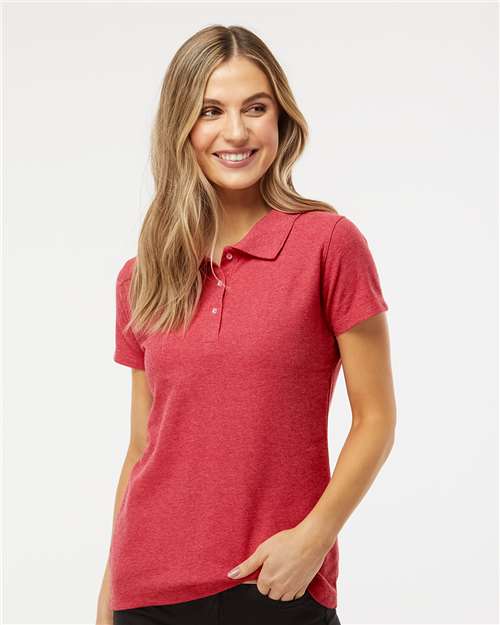 M&O - Polo soyeux à M/C pour femmes - 7007