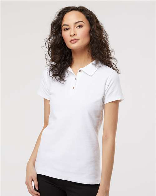 M&O - Women's Ringspun Pique Polo - 7600