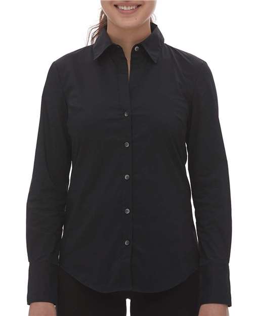 Calvin Klein - Blouse à M/L pour dames en coton extensible - 18CK018