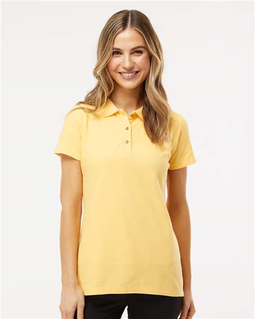 M&O - Women's Ringspun Pique Polo - 7600