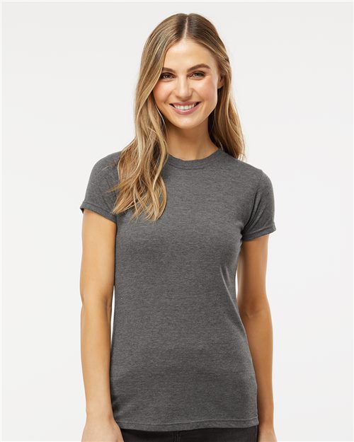 M&O - T-shirt Deluxe en mélange de coton pour femmes - 3540