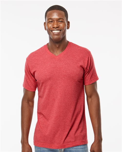 M&O - Deluxe Blend V-Neck T-Shirt - 3543