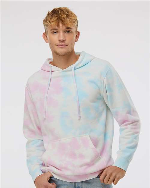 Independent Trading Co. - Molleton à capuchon unisexe Tie Dye semi-épais - PRM4500TD