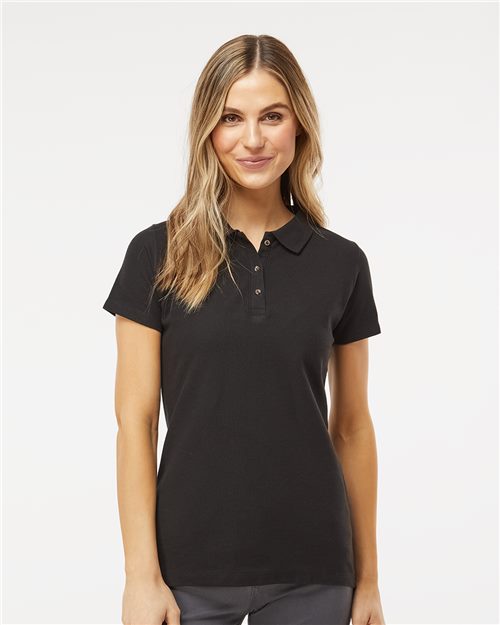 M&O - Women's Ringspun Pique Polo - 7600